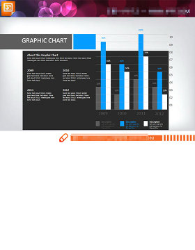 PPT柱状图素材模板