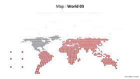 世界地图PPT图表-2