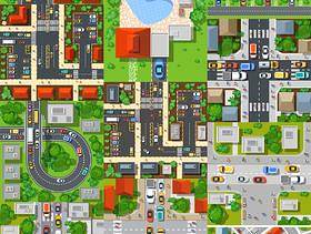 25款扁平化城市交通道路状况手绘卡通俯拍鸟瞰图EPS矢量设计素材打包下载
