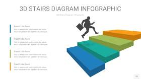 3D阶梯PPT图表15