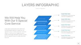蓝色3D分层PPT信息图26