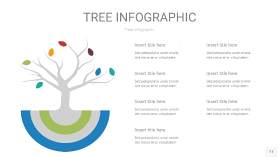 多彩树状图PPT图表11