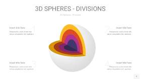 多彩3D球体切割PPT信息图5