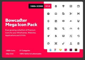 超多图标素材工具包Bowcaster Mega Icon Pack