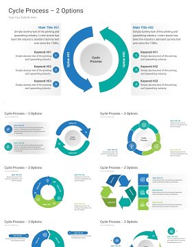 循环流程过程图PPT信息图表模板Cycle Process