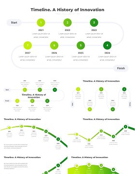 创新时间轴时间线PPT模板Timeline. A History of Innovation6