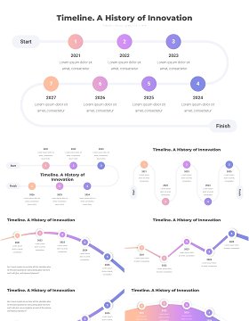 创新时间轴时间线PPT模板Timeline. A History of Innovation4