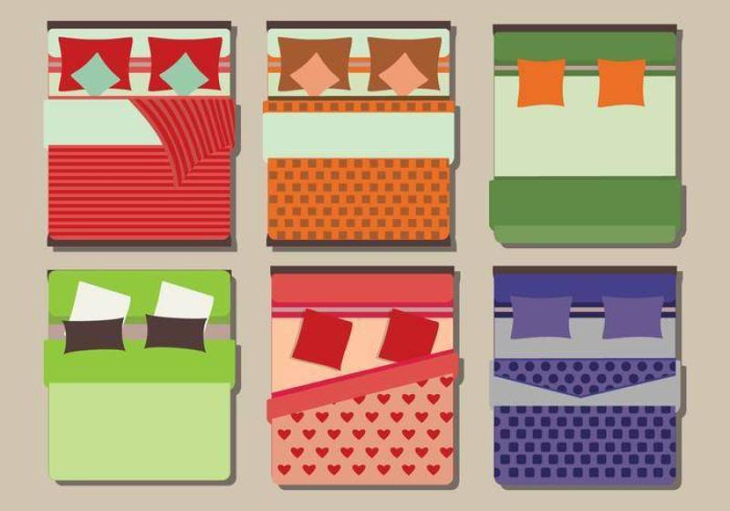 卧室载体平躺的一套床