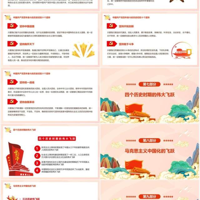 百年奋斗重大成就和历史经验的决议PPT模板 百年奋斗重大成就和历史经验的决议PPT模板
