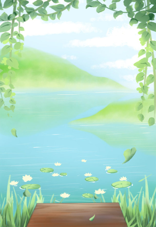 河流小溪插画设计 河流小溪插画设计