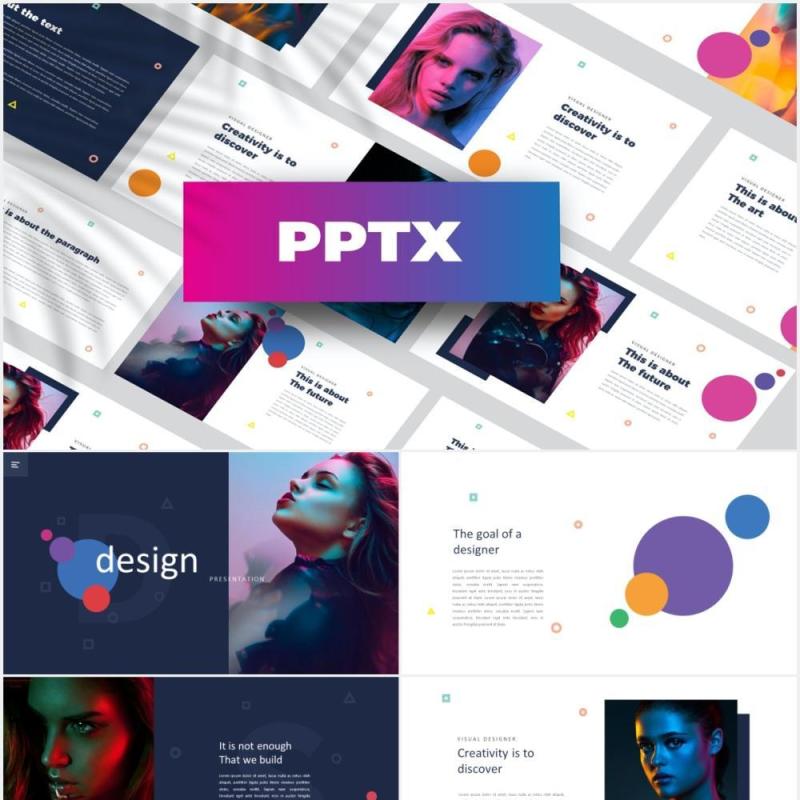 设计机构作品展示PPT模板Design Agency Powerpoint