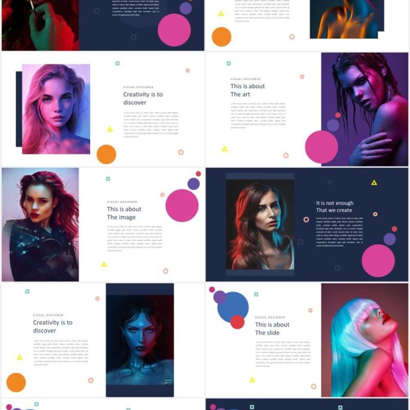 设计机构作品展示PPT模板Design Agency Powerpoint