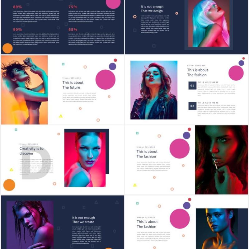 设计机构作品展示PPT模板Design Agency Powerpoint