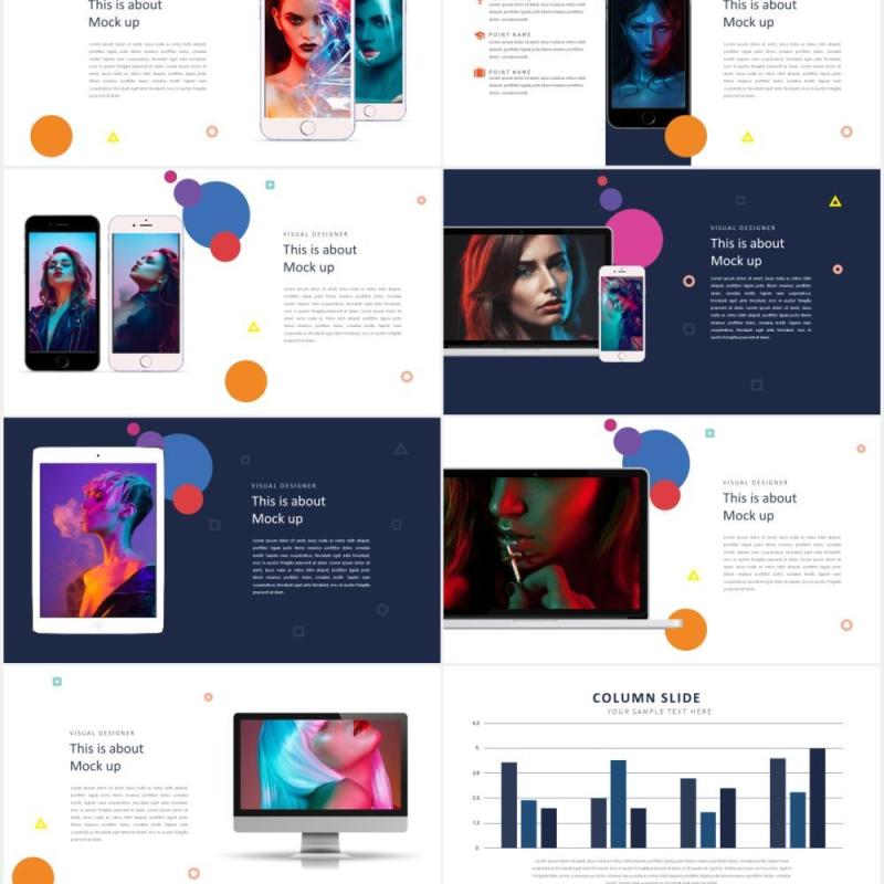 设计机构作品展示PPT模板Design Agency Powerpoint