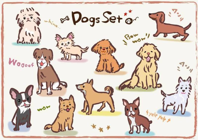 狗的插图集