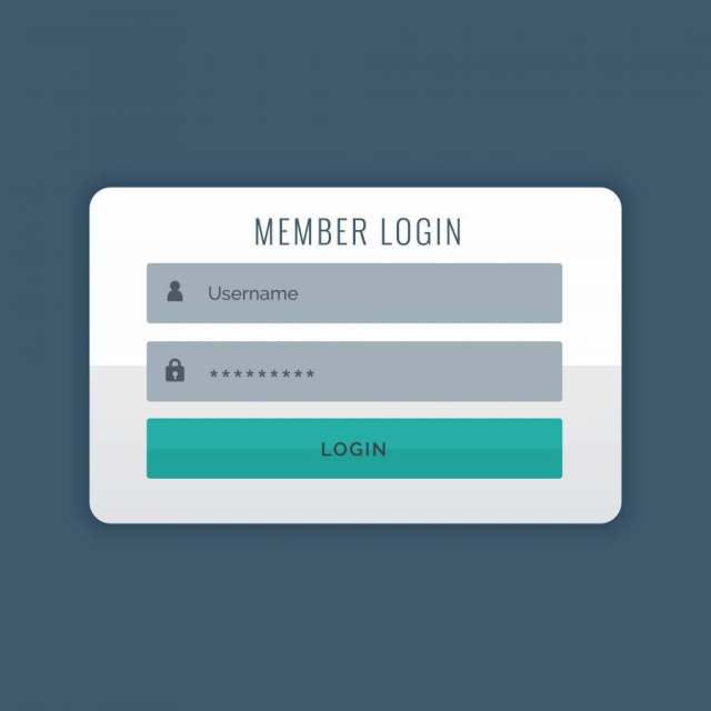 现代登录用户界面设计模板