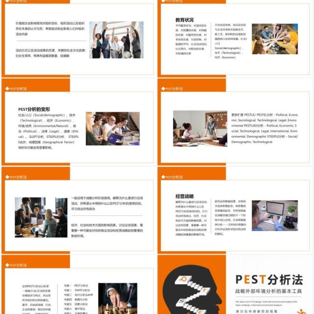 PEST分析法战略外部环境分析的基本工具动态PPT模板 PEST分析法战略外部环境分析的基本工具动态PPT模板