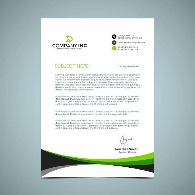 绿色信头设计