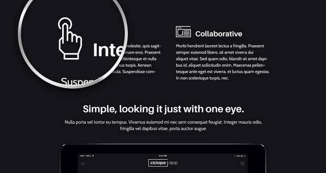 Ciclope App Psd着陆页Vol2