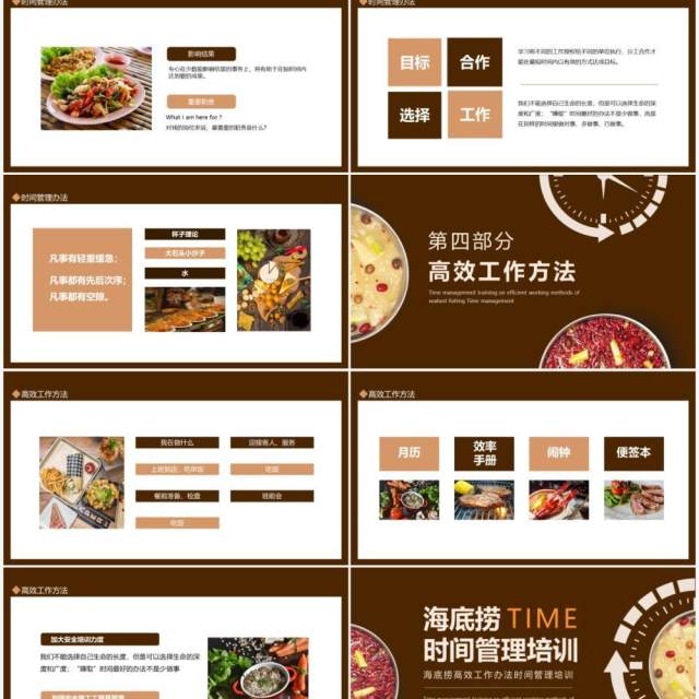 海底捞高效工作办法时间管理培训动态PPT模板 海底捞高效工作办法时间管理培训动态PPT模板