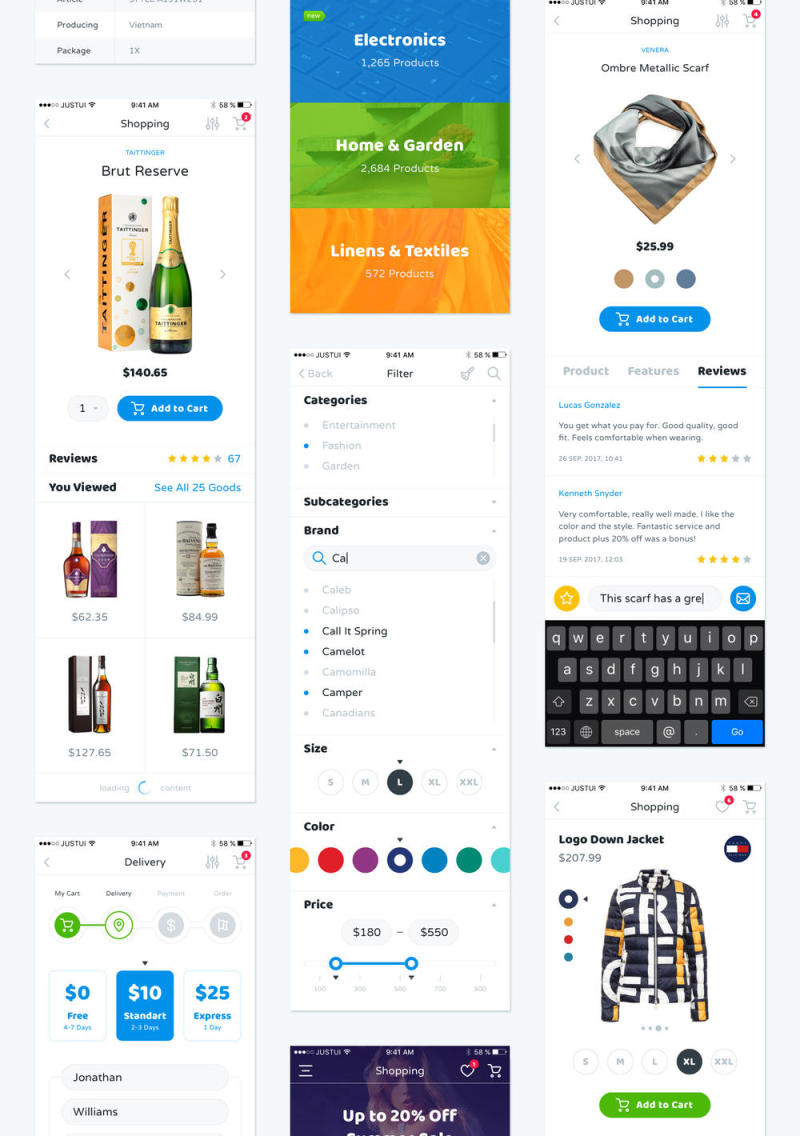 在Sketch＆Photoshop，Liberty Mobile UI工具包中创建时尚的移动应用程序的完美选择