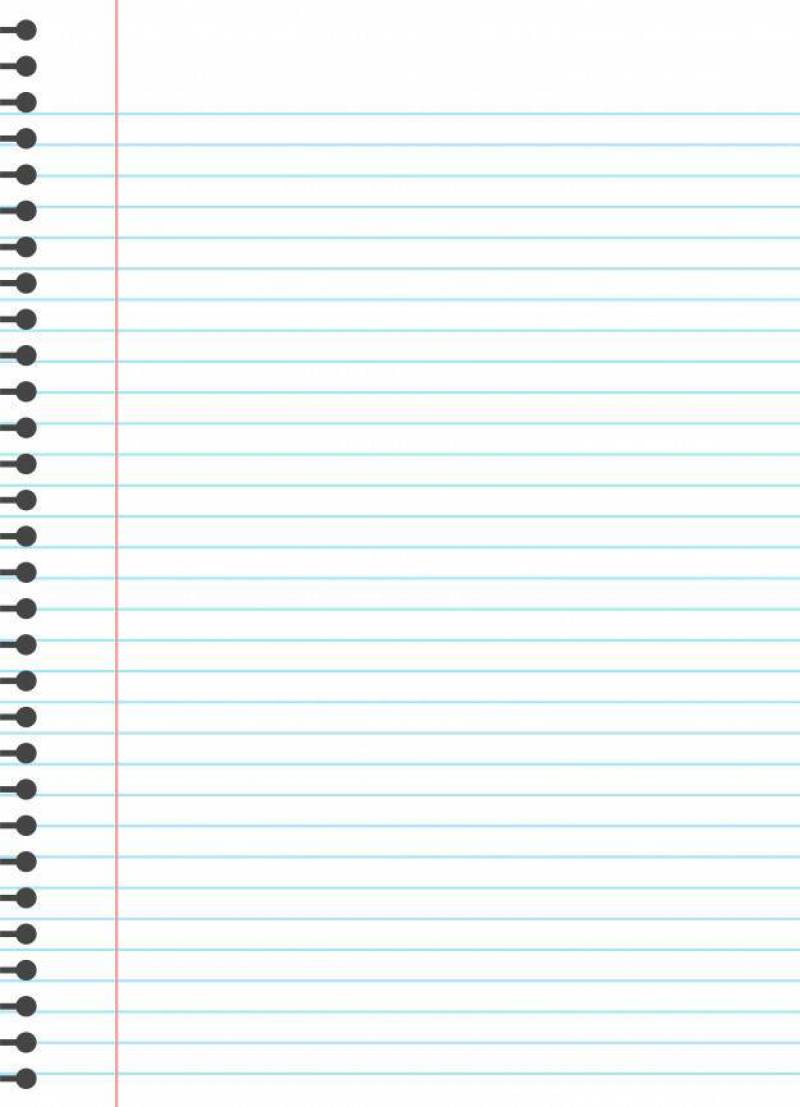 空白的横格纸模板。