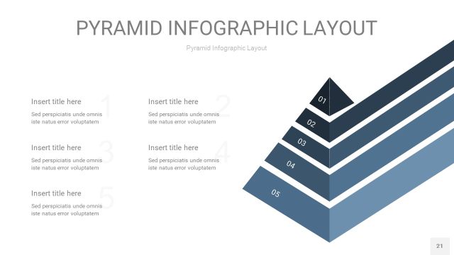 深蓝色3D金字塔PPT信息图表21