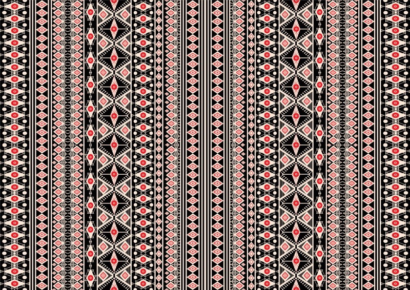 部落民族无缝图案与装饰18