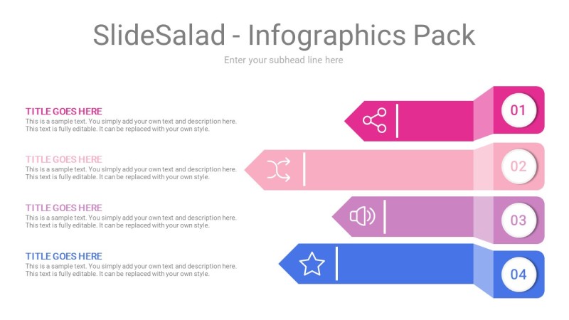 玫瑰粉蓝色并列关系PPT信息可视化图表25