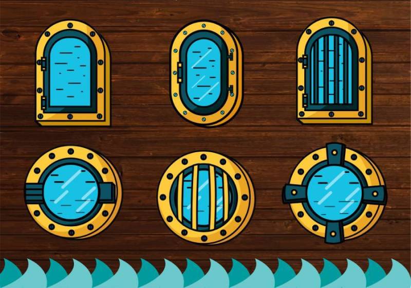 船窗口矢量设计