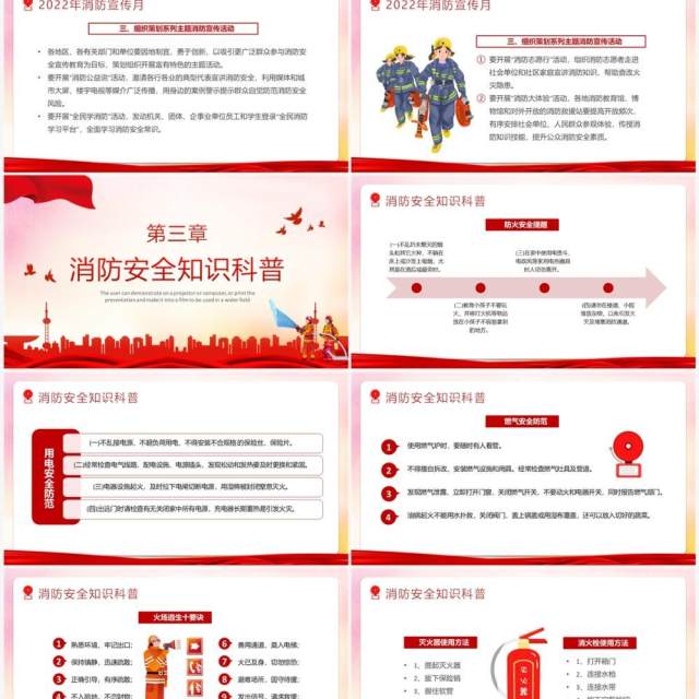 红色抓消防安全保高质量发展PPT模板 红色抓消防安全保高质量发展PPT模板