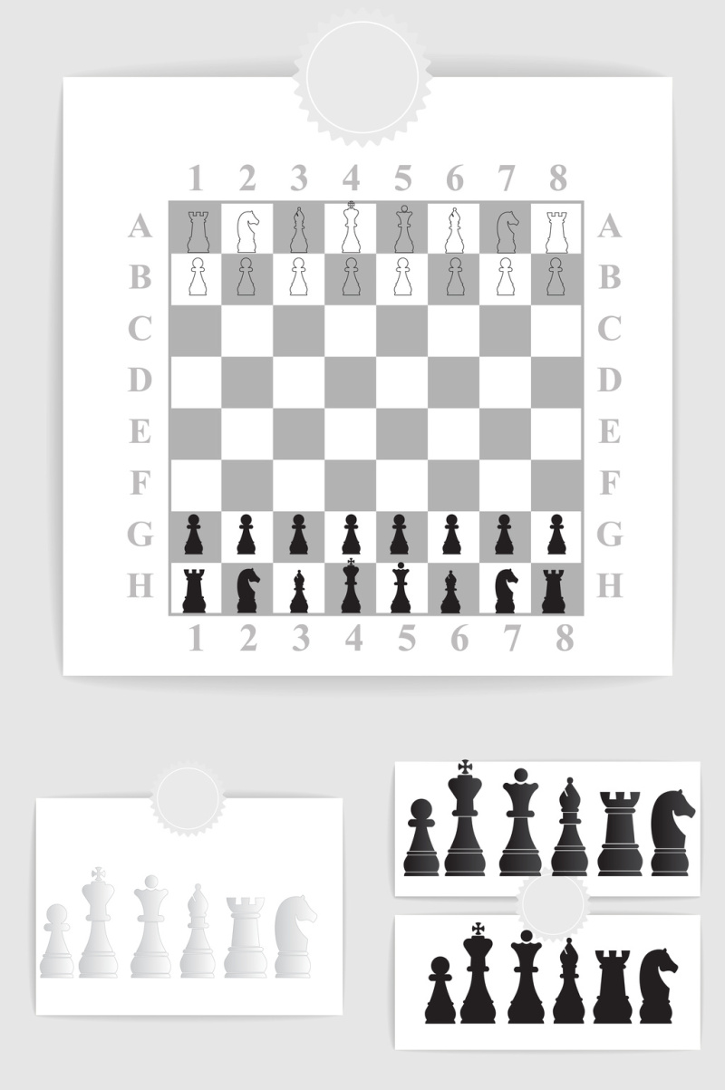 矢量国际象棋素材