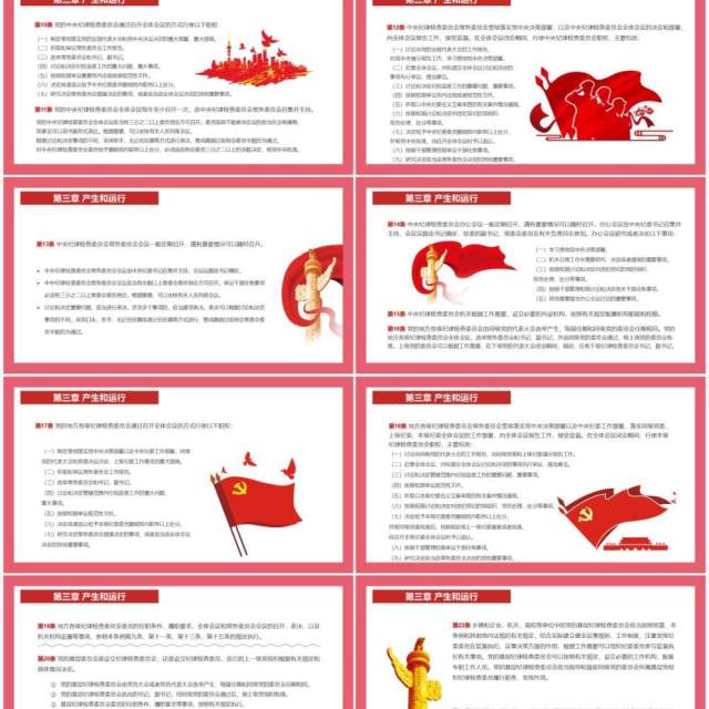 中国共产党纪律检查委员会工作条例PPT模板