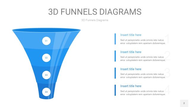 浅天蓝色3D漏斗PPT信息图表2 浅天蓝色3D漏斗PPT信息图表2
