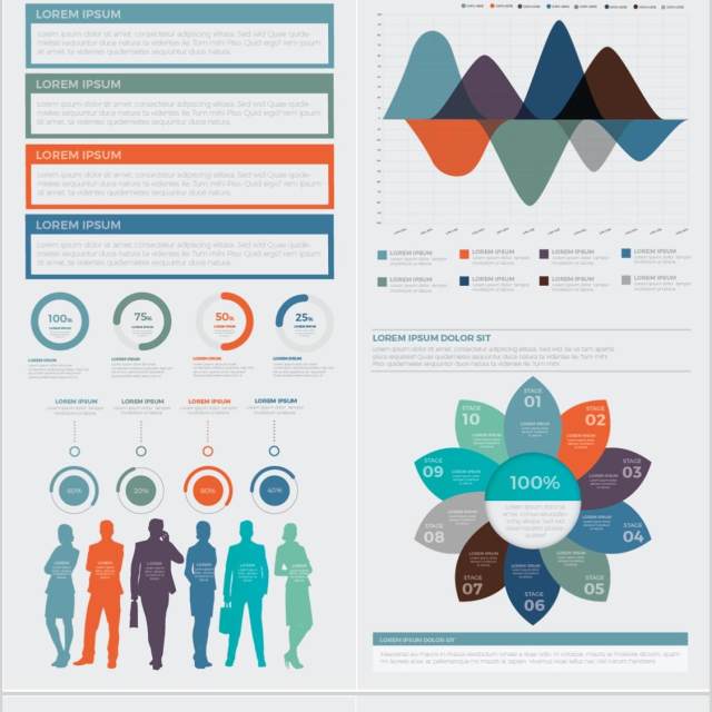 信息图表元素矢量素材Big Elements Infographics