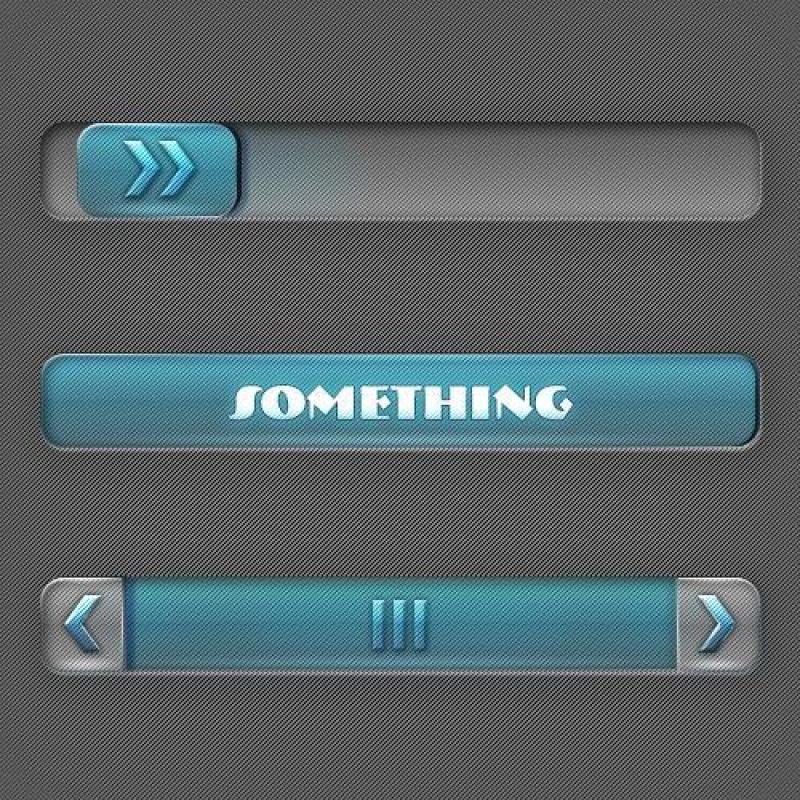 导航解锁拖动条psd分层素材