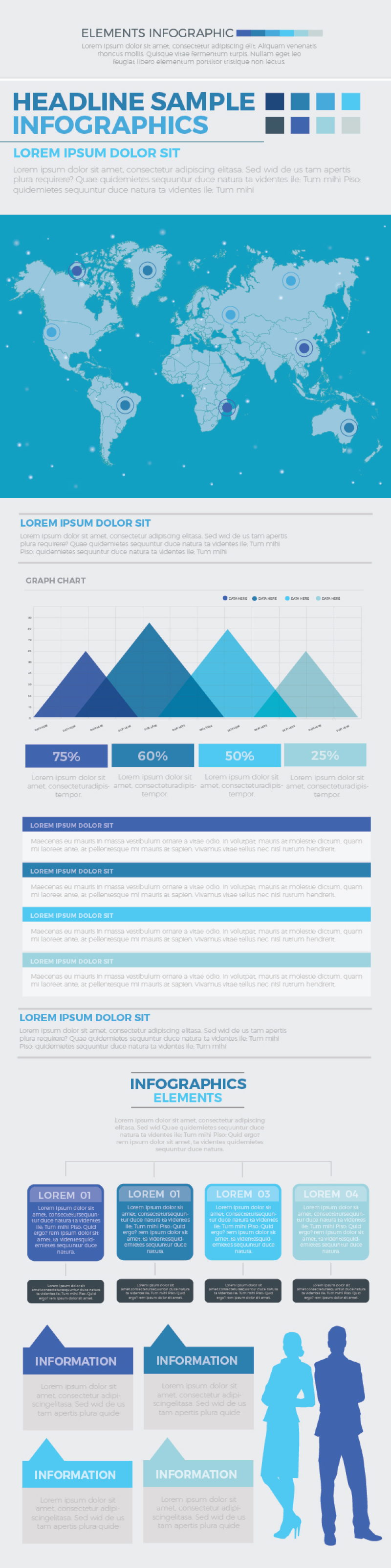 商业创业信息平面设计素材 Business Start Up Infographic Design