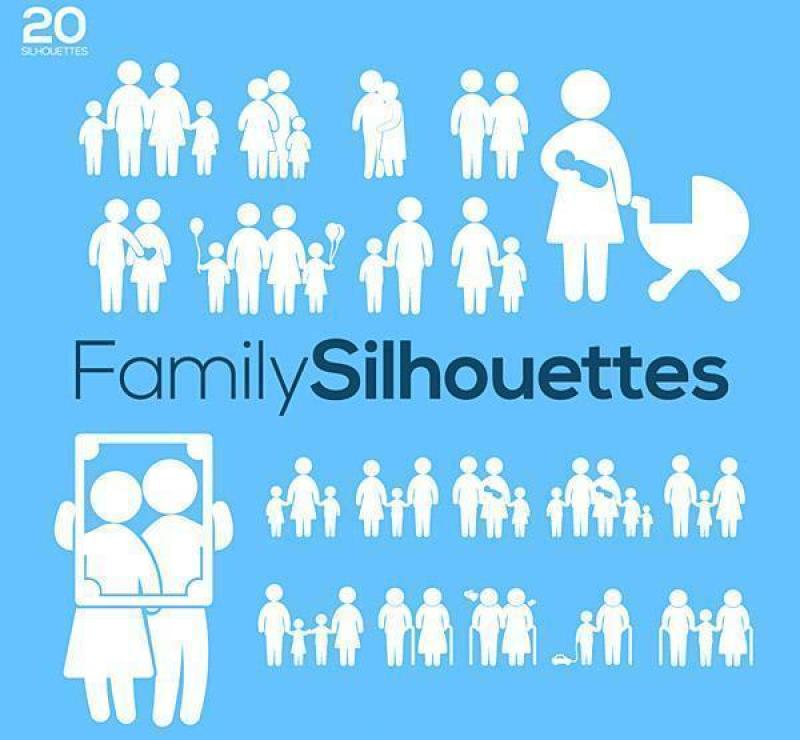 20款家庭人物图标