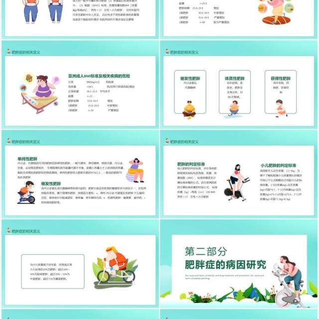 肥胖症的病因危害及药物治疗和预防动态PPT模板 肥胖症的病因危害及药物治疗和预防动态PPT模板