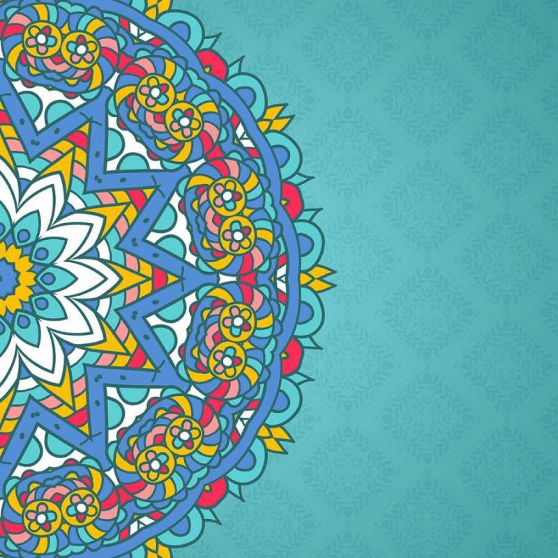 装饰曼荼罗风格背景