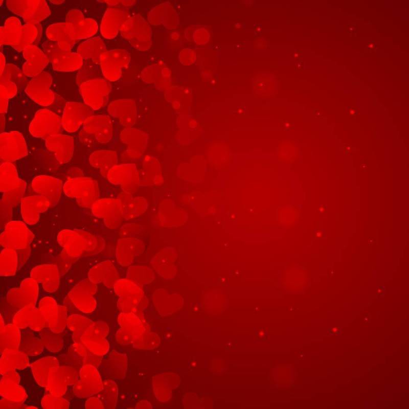 心中的红色背景矢量设计插画