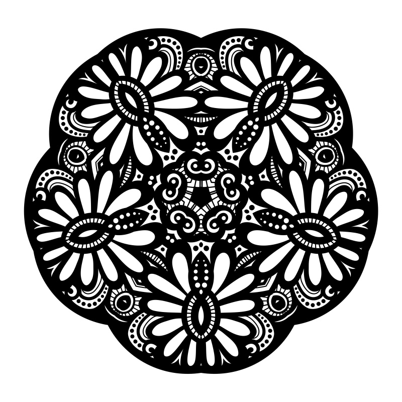 圆形和星形装饰图案01