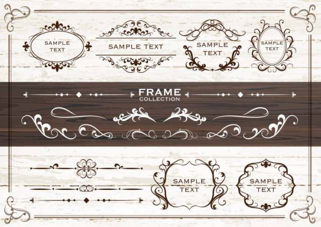 复古风格装饰框架03