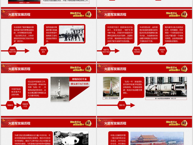 原创中小学国防教育课件中国人民解放军火箭军-版权可商用