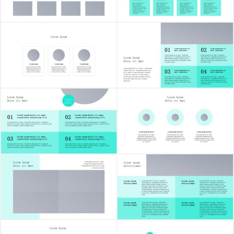 简约绿色公司业务宣传介绍图片版式设计PPT模板PROGETTER - Business PowerPoint Template