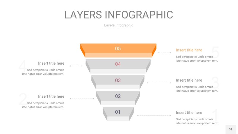 莫兰迪紫色3D分层PPT信息图51