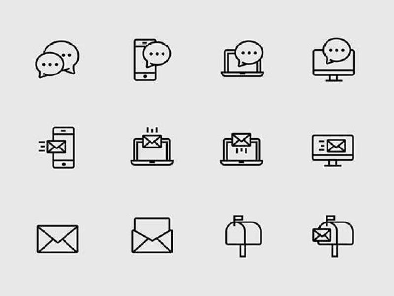 25 枚联系类图标