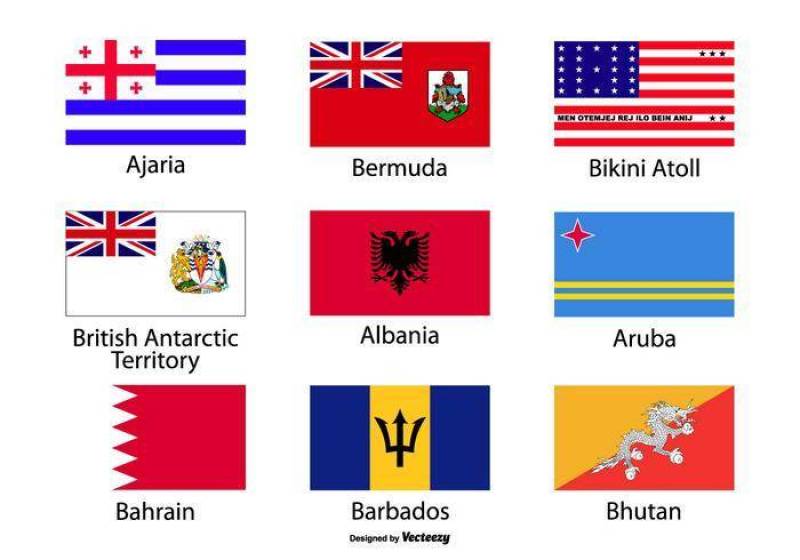 国旗图标集合