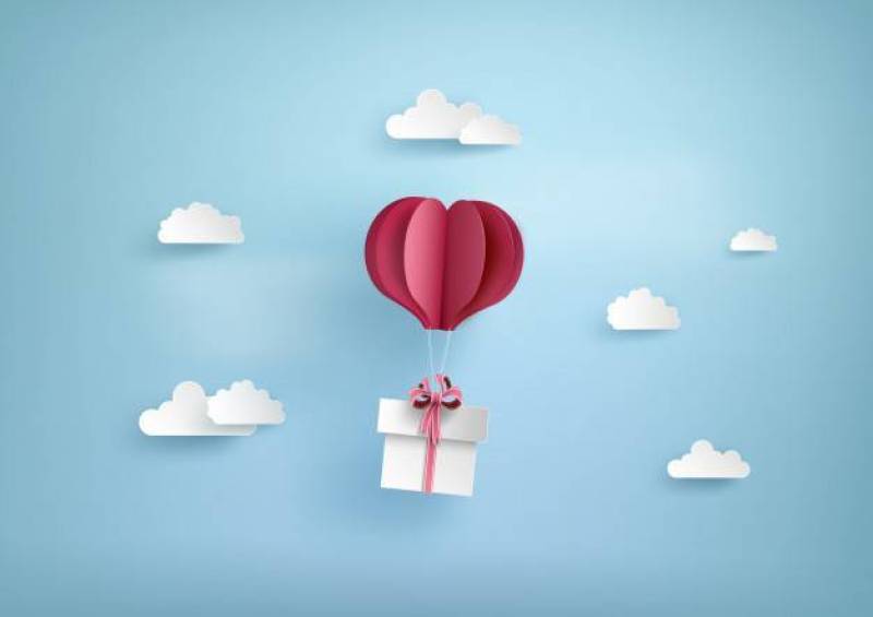 爱和情人节的插图，