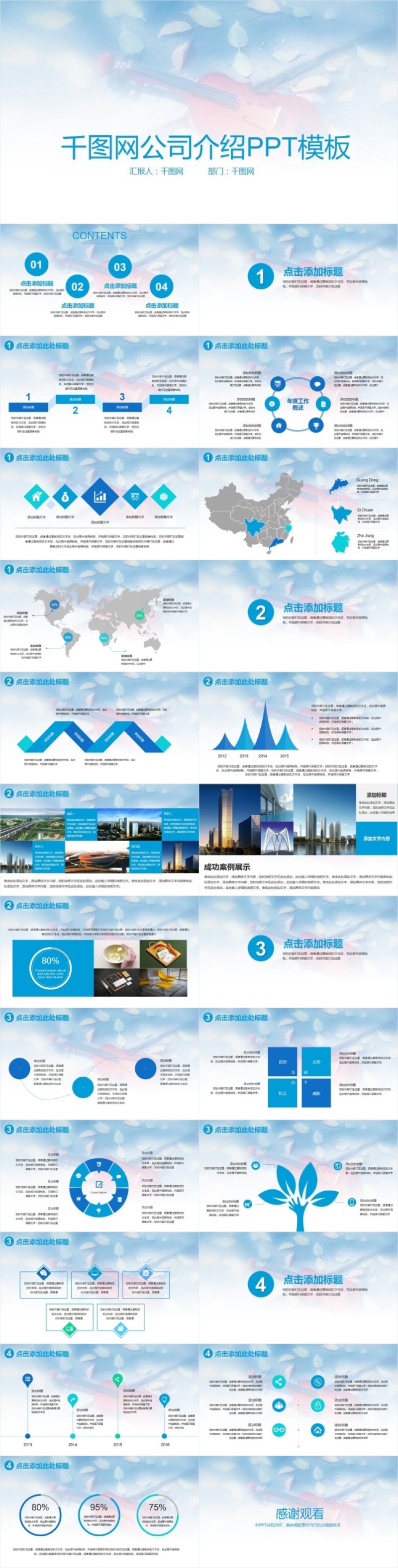 千图网公司介绍PPT模板